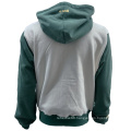 Men's Cotton Printing Contrast Color Zipper Hoodies